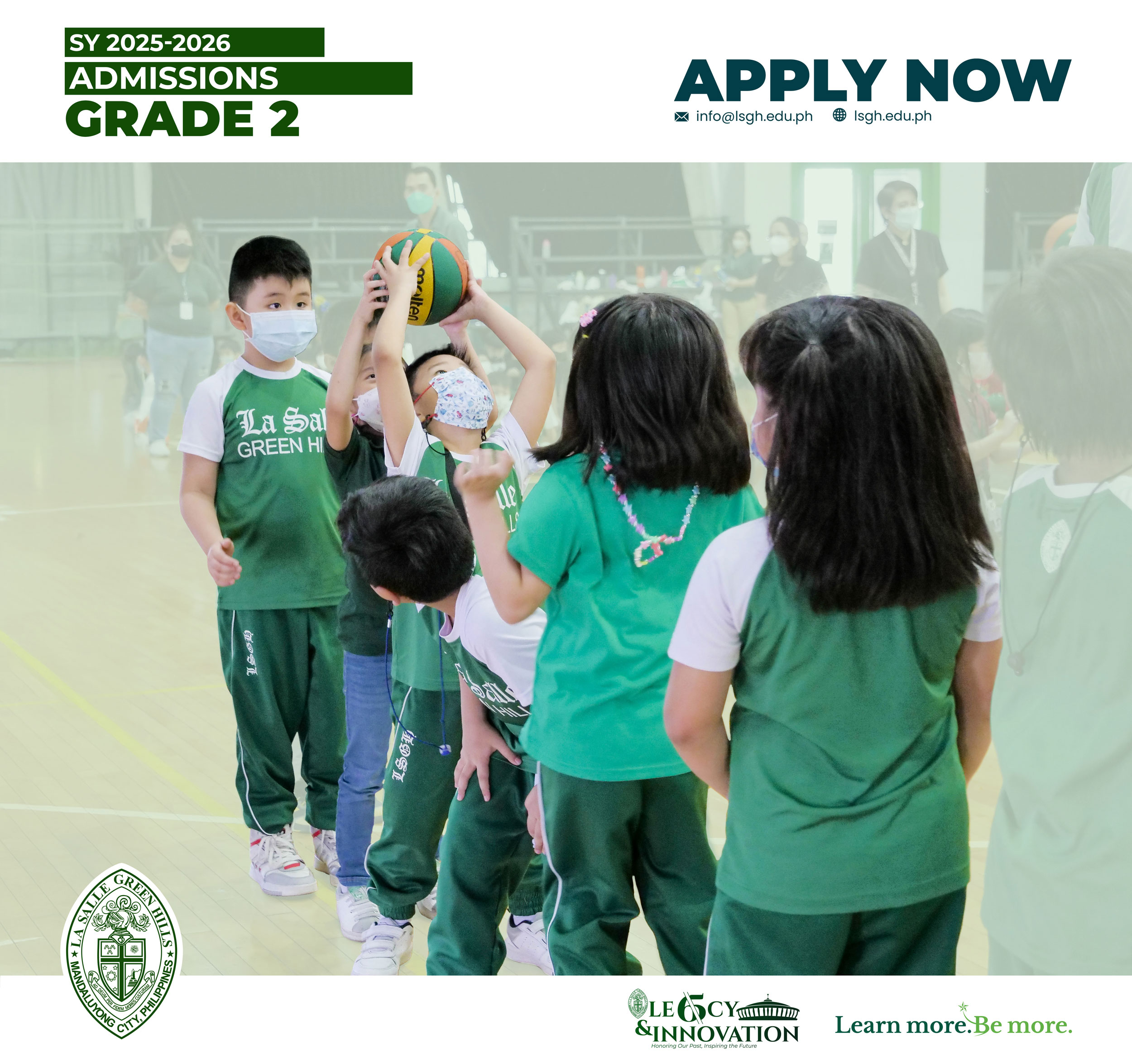 Admissions for Grade 2 ongoing!
