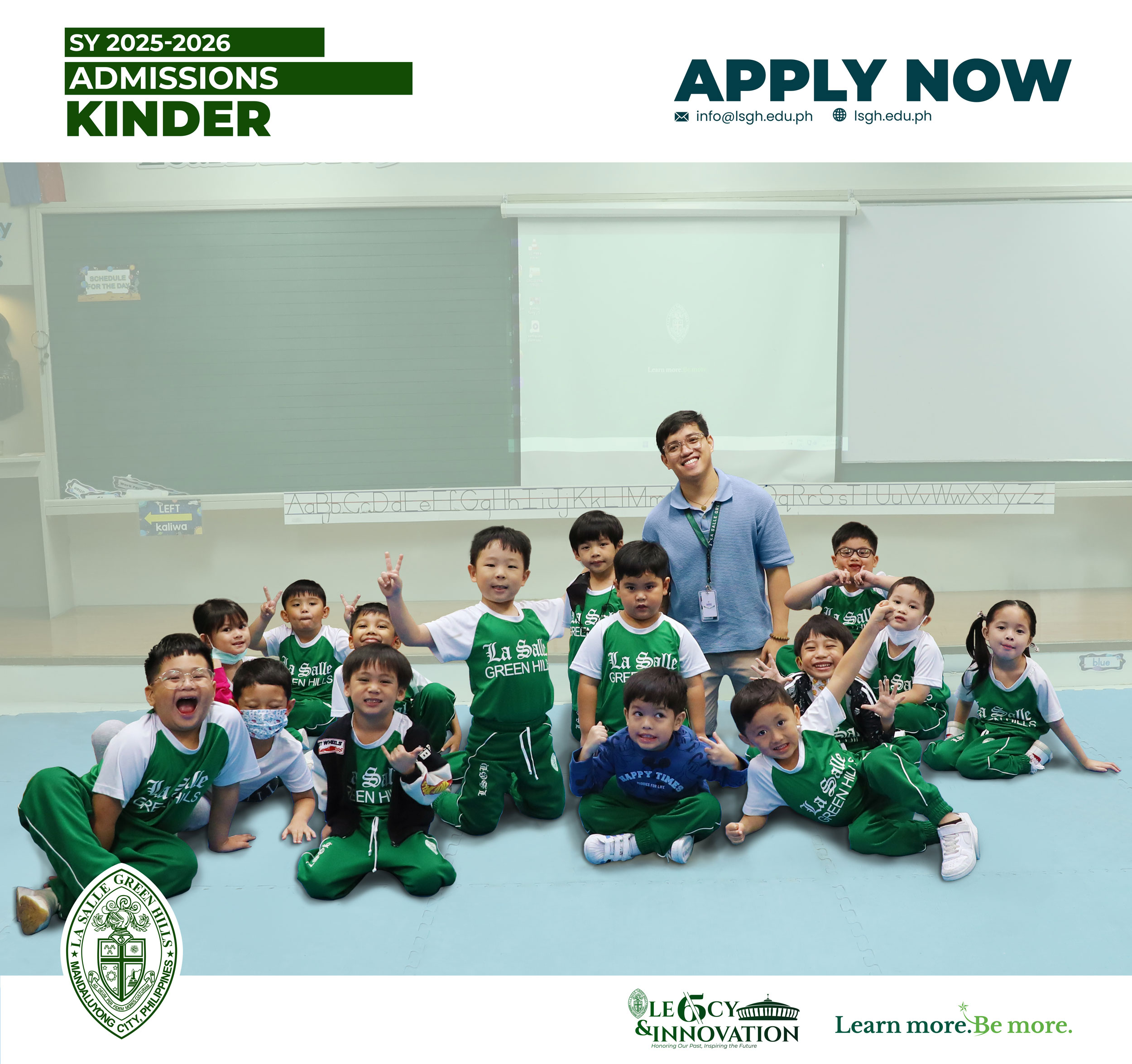 Admissions ongoing for Kinder!