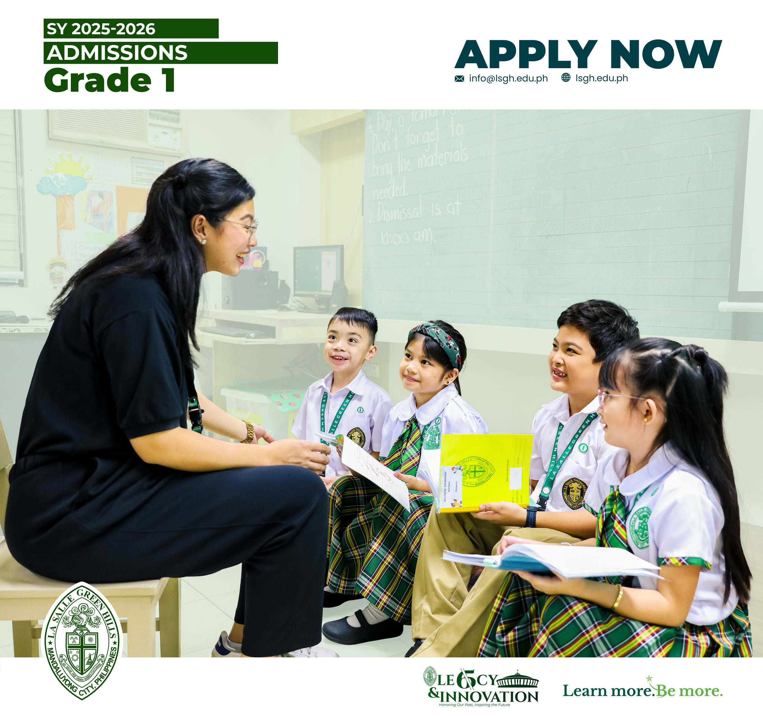Grade 1 admissions ongoing!