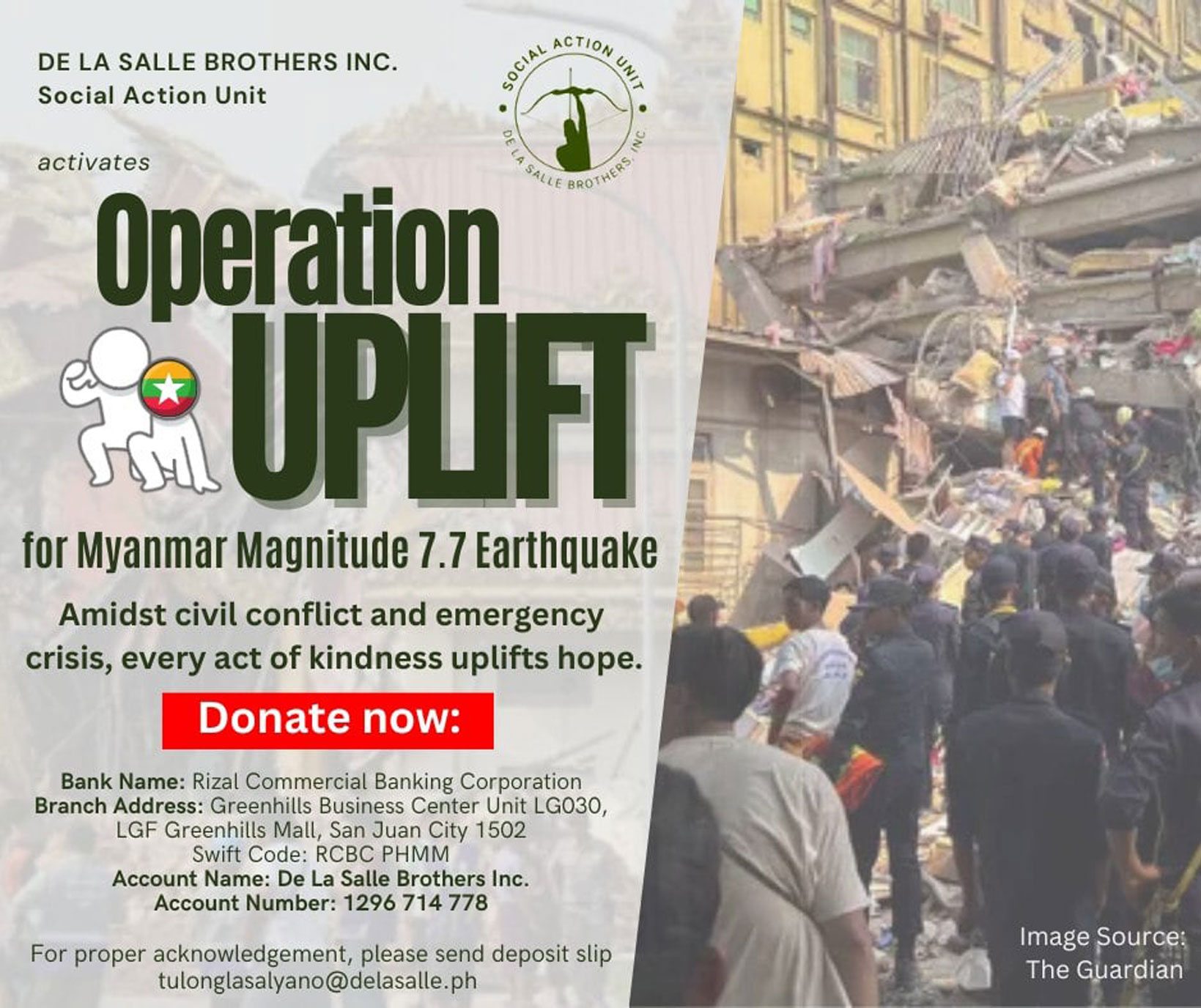 Support OPERATION UPLIFT!
