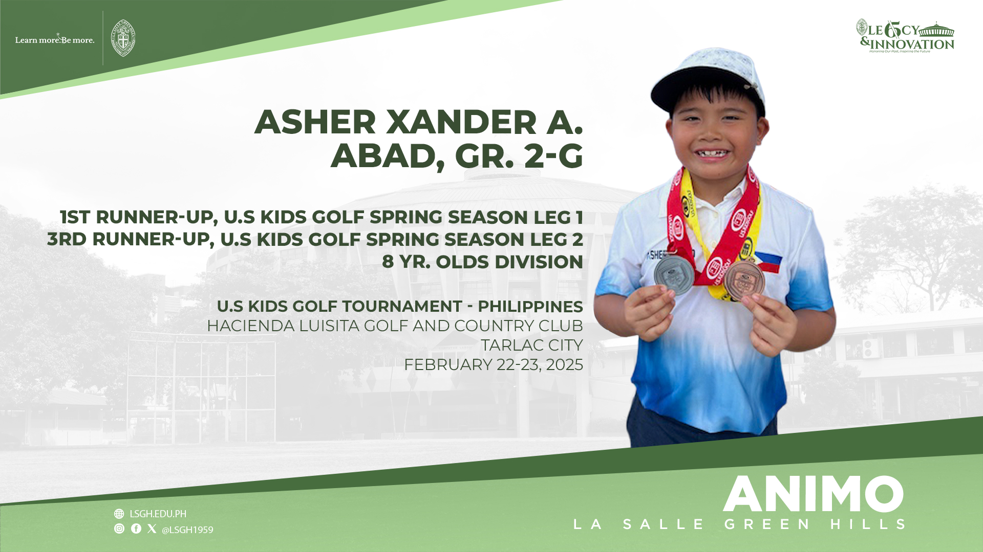 Abad shines in the U.S. Kids Golf Spring Season Tournament