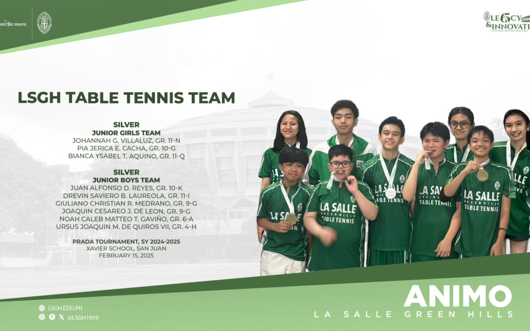 LSGH Table Tennis Team wins silver at PRADA