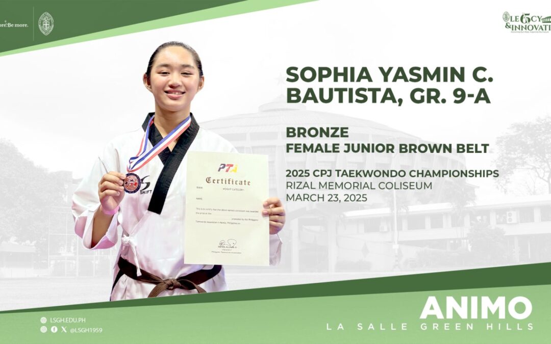 Bautista bags bronze in the 2025 CPJ Taekwondo Championships