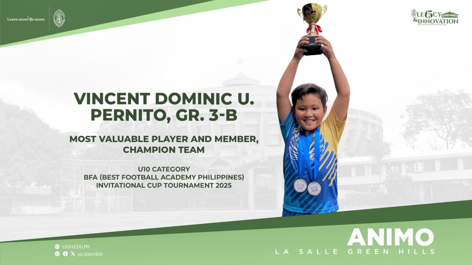 Pernito bags MVP award in the BFA Invitational Cup Tournament 2025
