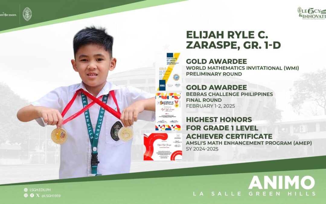 Zaraspe earns gold awards in math contests