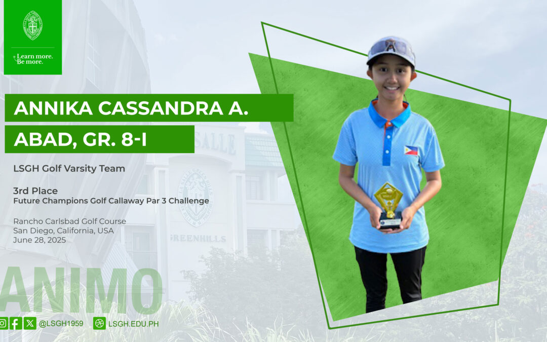 Abad finishes 3rd place at the Future Champions Golf Callaway Par 3 Challenge