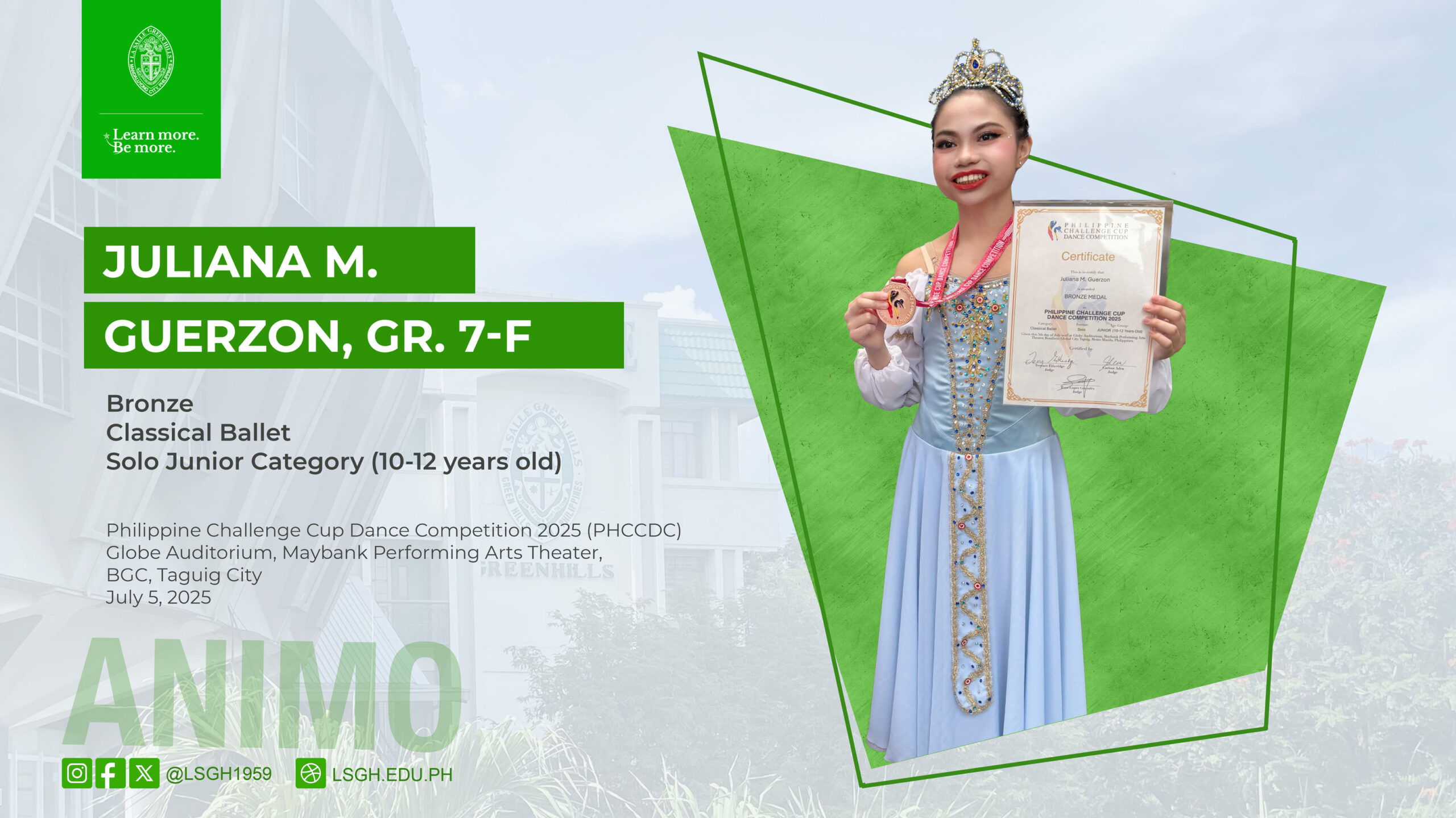Guerzon shines in the Philippine Cup Dance Competition 2025!