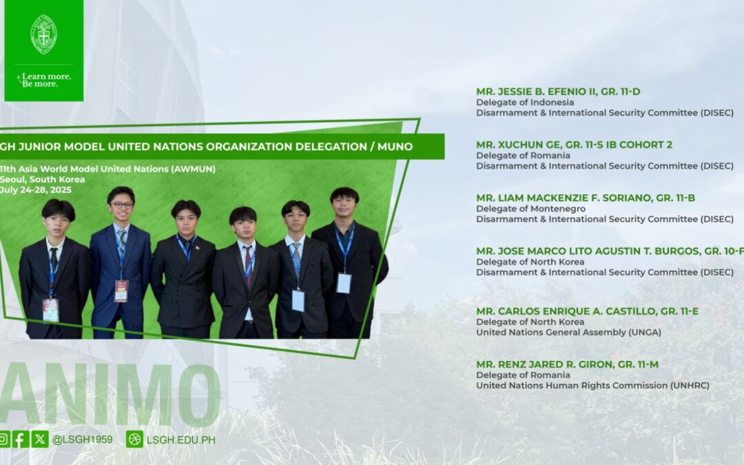 LSGH MUNO participates in the 11th Asia World Model United Nations