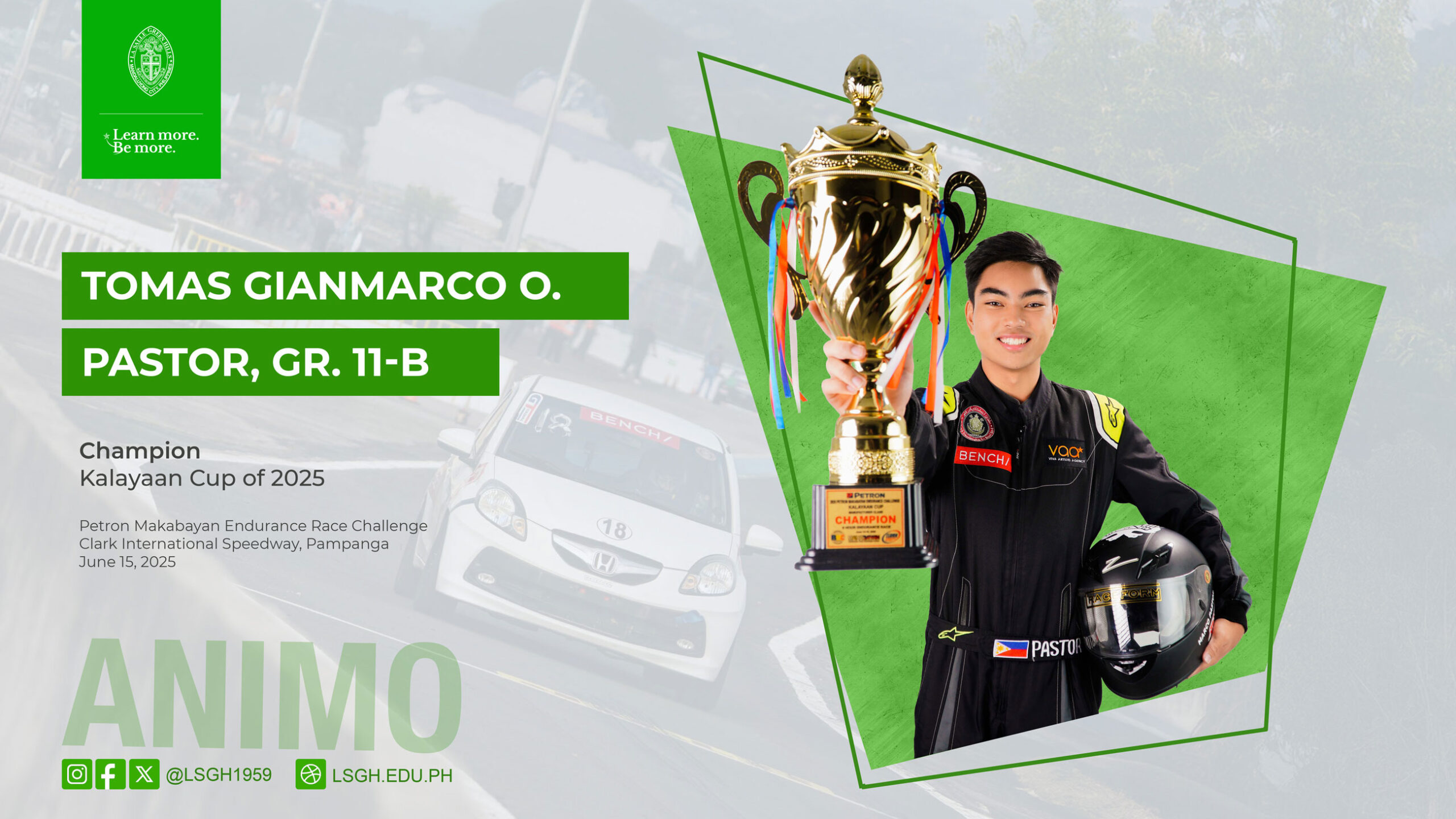 Pastor made successful debut in the 2025 Petron Makabayan Endurance Race Challenge