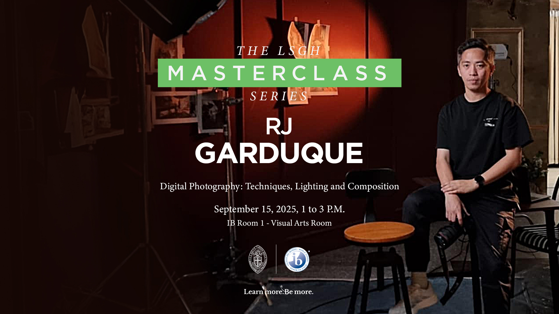 IB Visual Arts students attend digital photography masterclass