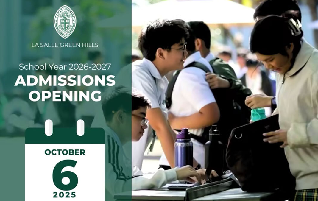 LSGH Admission for AY 2026-2027 begins on October 6, 2025!