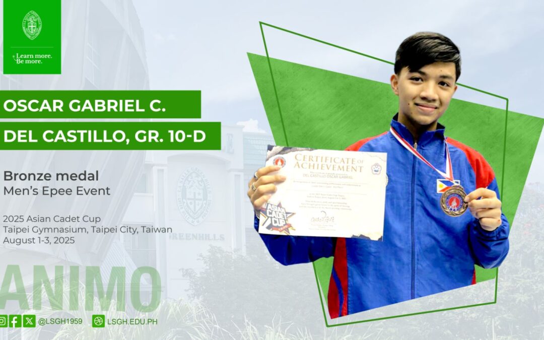Del Castillo bagged bronze in the 2025 Asian Cadet Cup