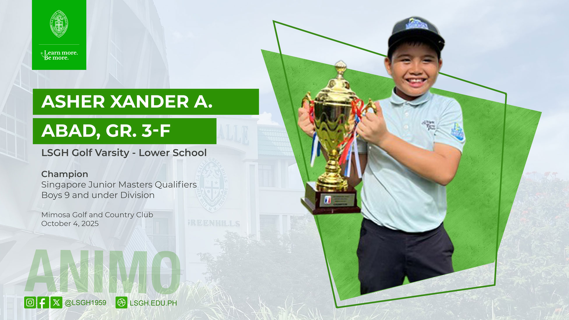 Abad wins Singapore Junior Masters Qualifiers