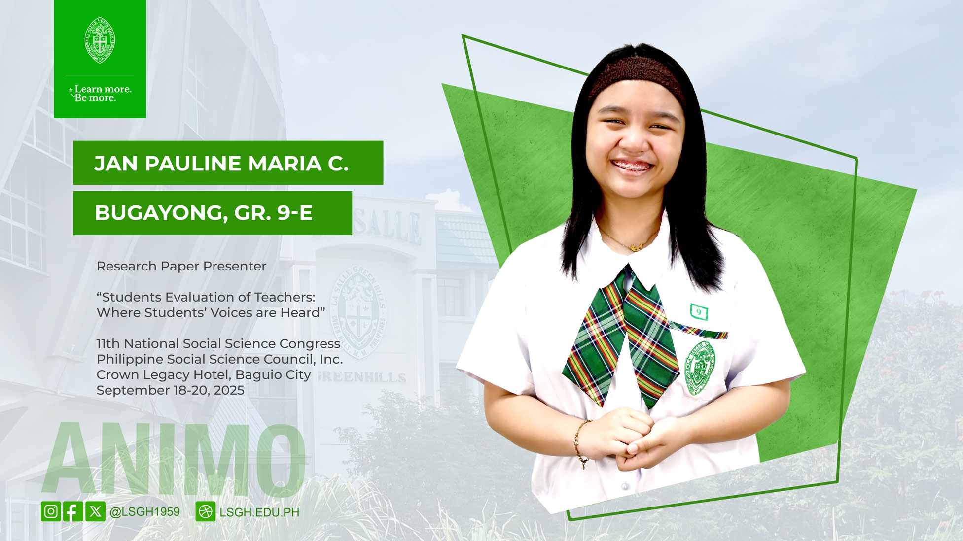 Bugayong ranks 7th nationally for social science research