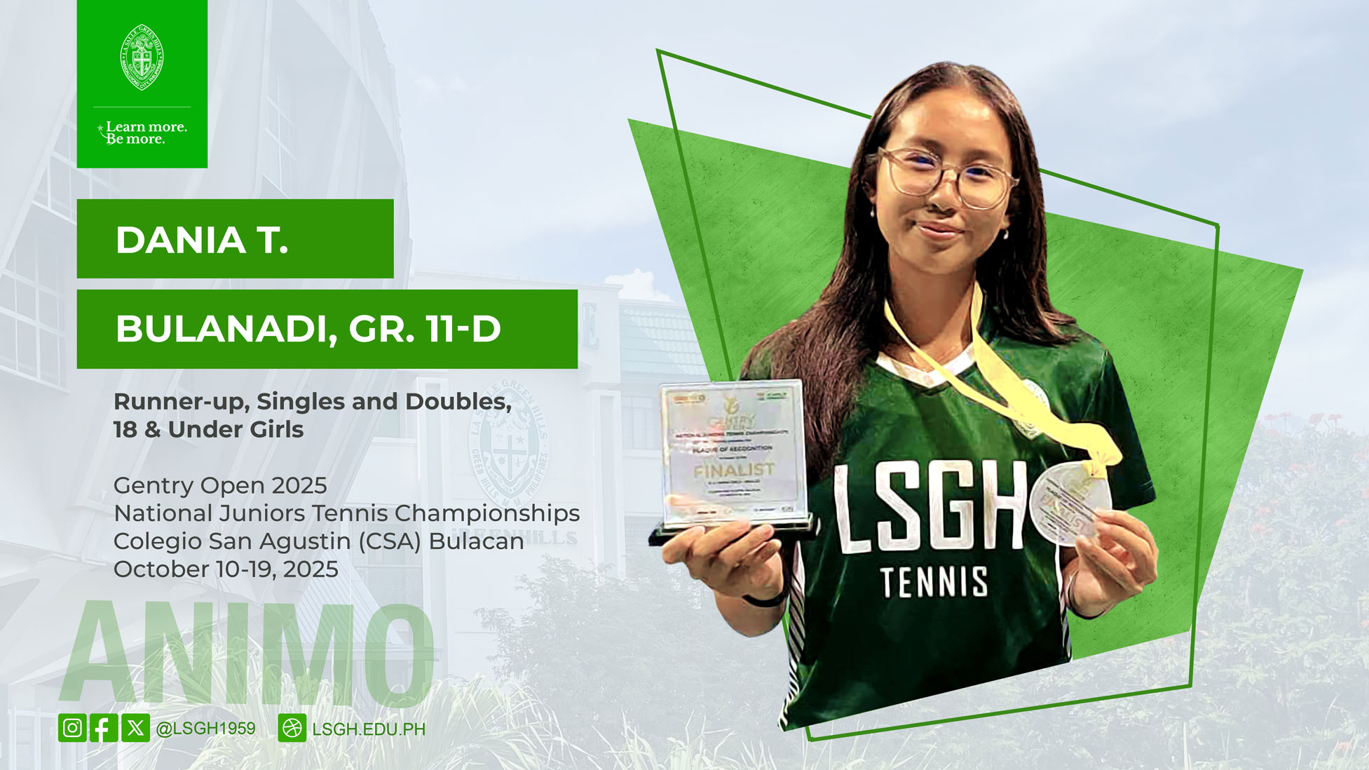 Bulanadi ranks runner-up in national tennis championships