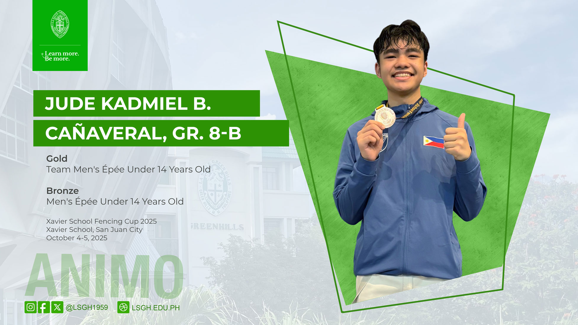 Cañaveral strikes gold and bronze at Fencing Cup