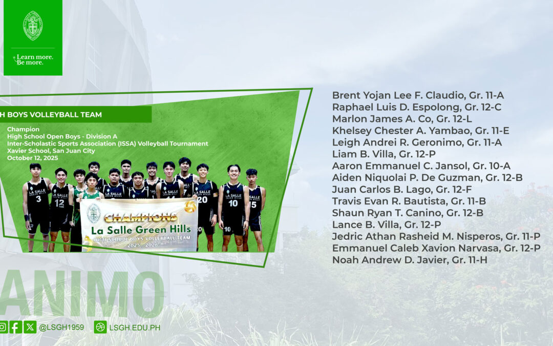 LSGH Boys Volleyball Team bags ISSA championship