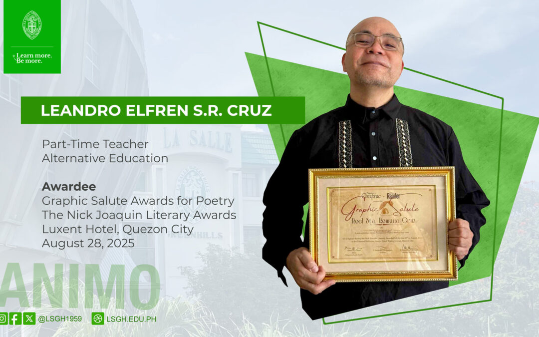 LSGH teacher bags the Graphic Salute Awards for Poetry
