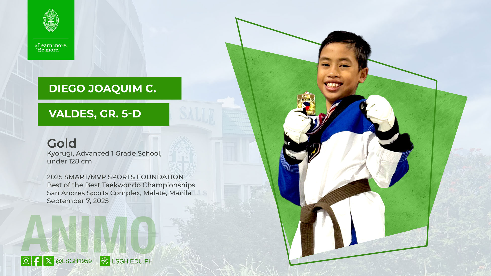 Valdes wins gold at Best of the Best Taekwondo Championships