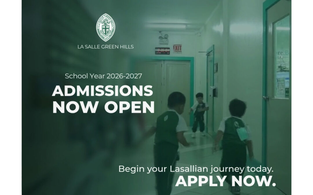 Admissions are open for SY 2026-2027