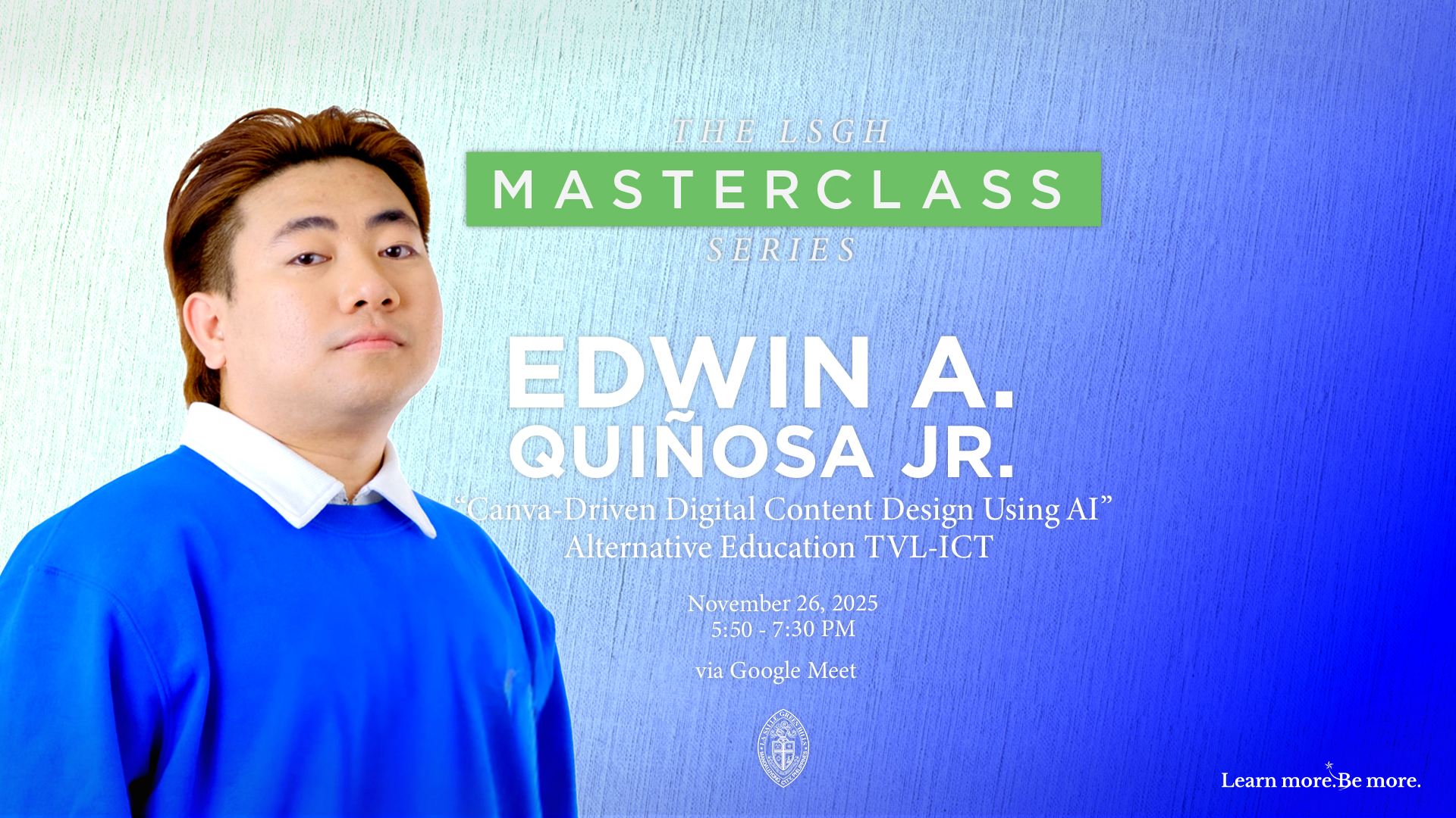 AltEd TVL-ICT students attend digital design masterclass