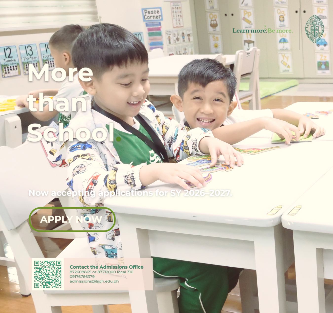 Join the LSGH community: Apply for SY 2026–2027