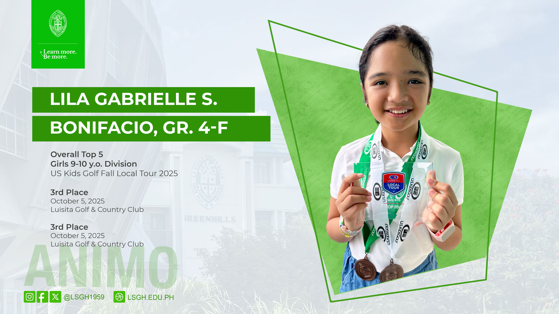 Bonifacio excels in the Girls 9–10 Division in Luisita