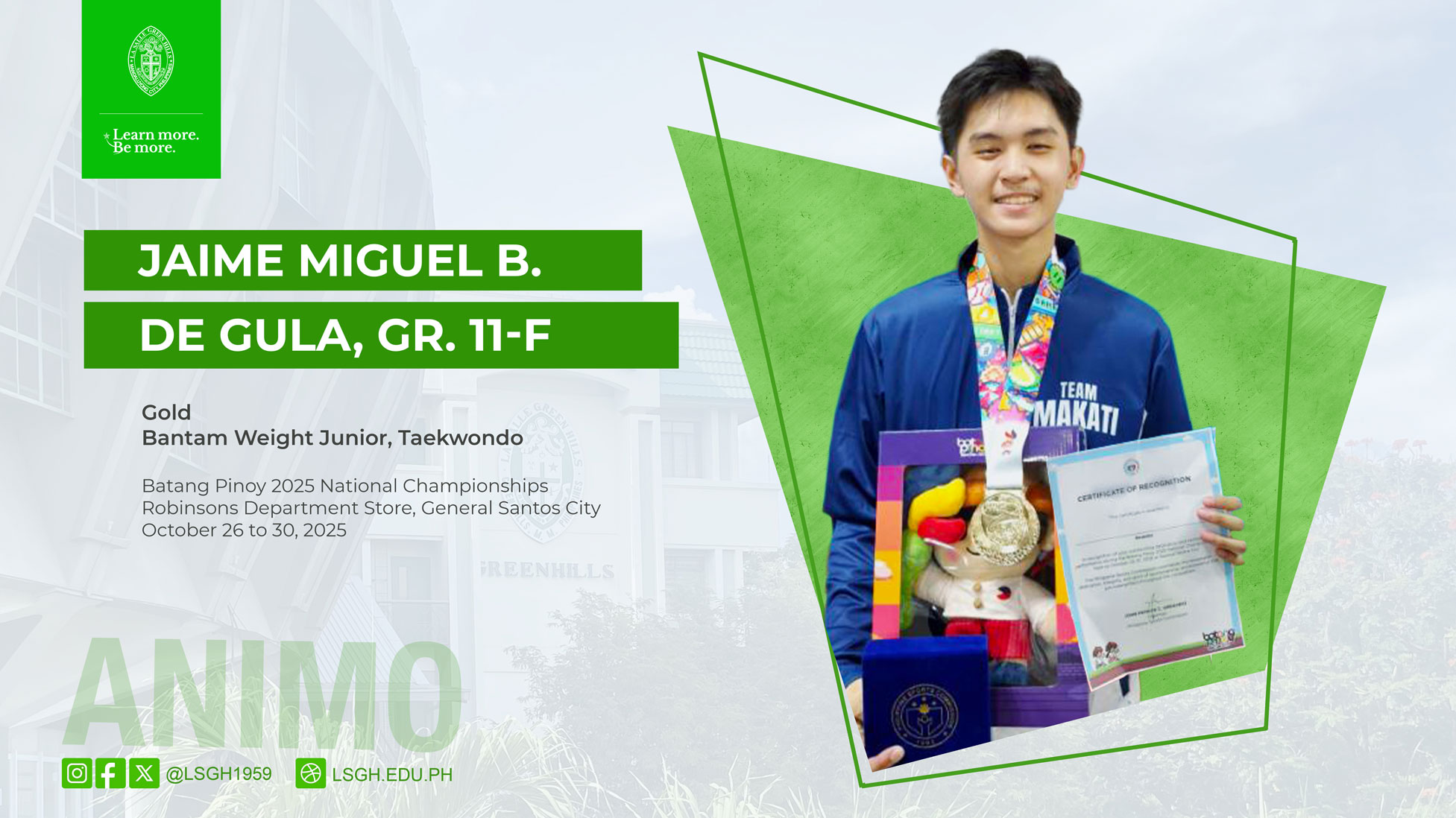 De Gula triumphs at Batang Pinoy 2025