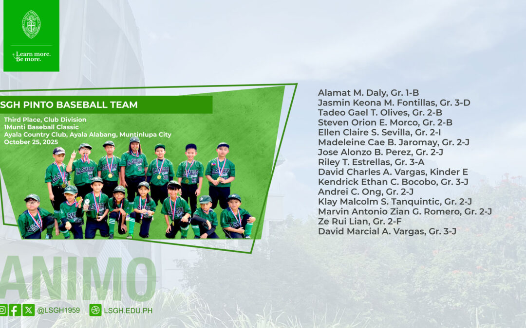 LSGH Pinto Baseball Team secures 3rd place at the 1Munti Baseball Classic