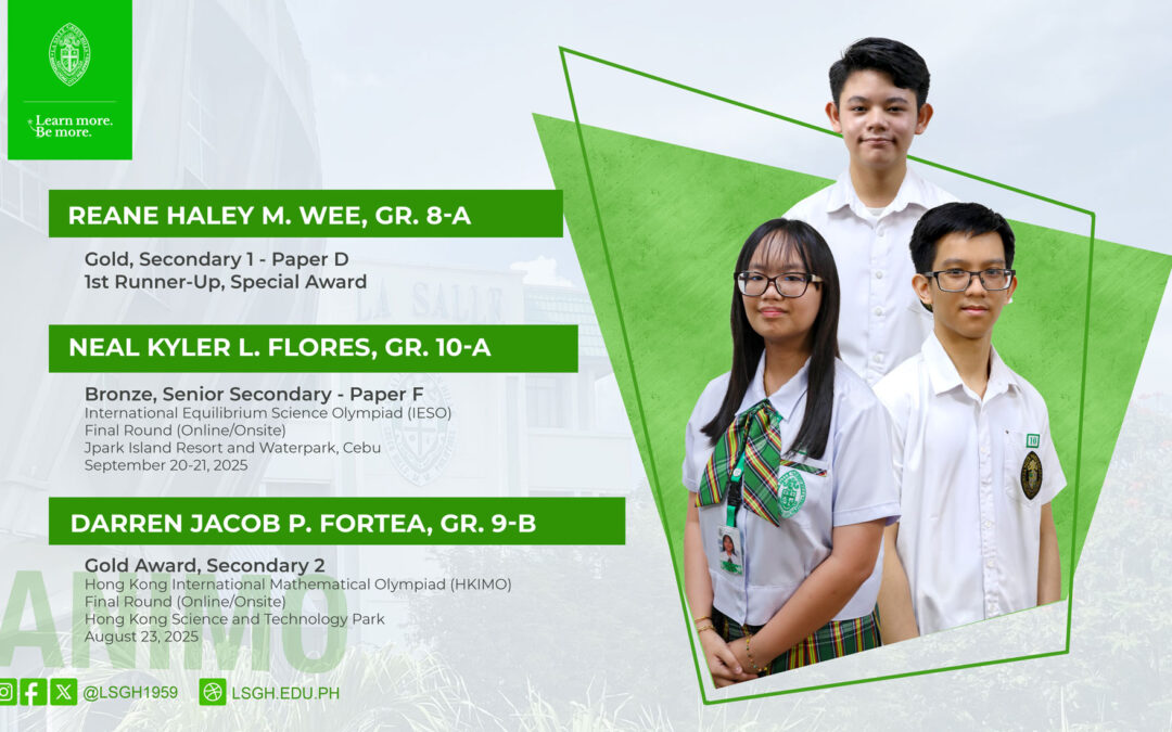LSGH students bag gold and bronze honors at IESO and HKIMO final rounds