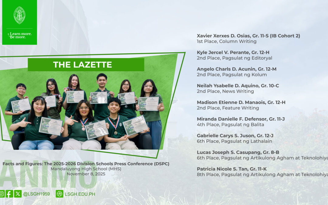 The Lazette shines at the 2025-2026 Division Schools Press Conference