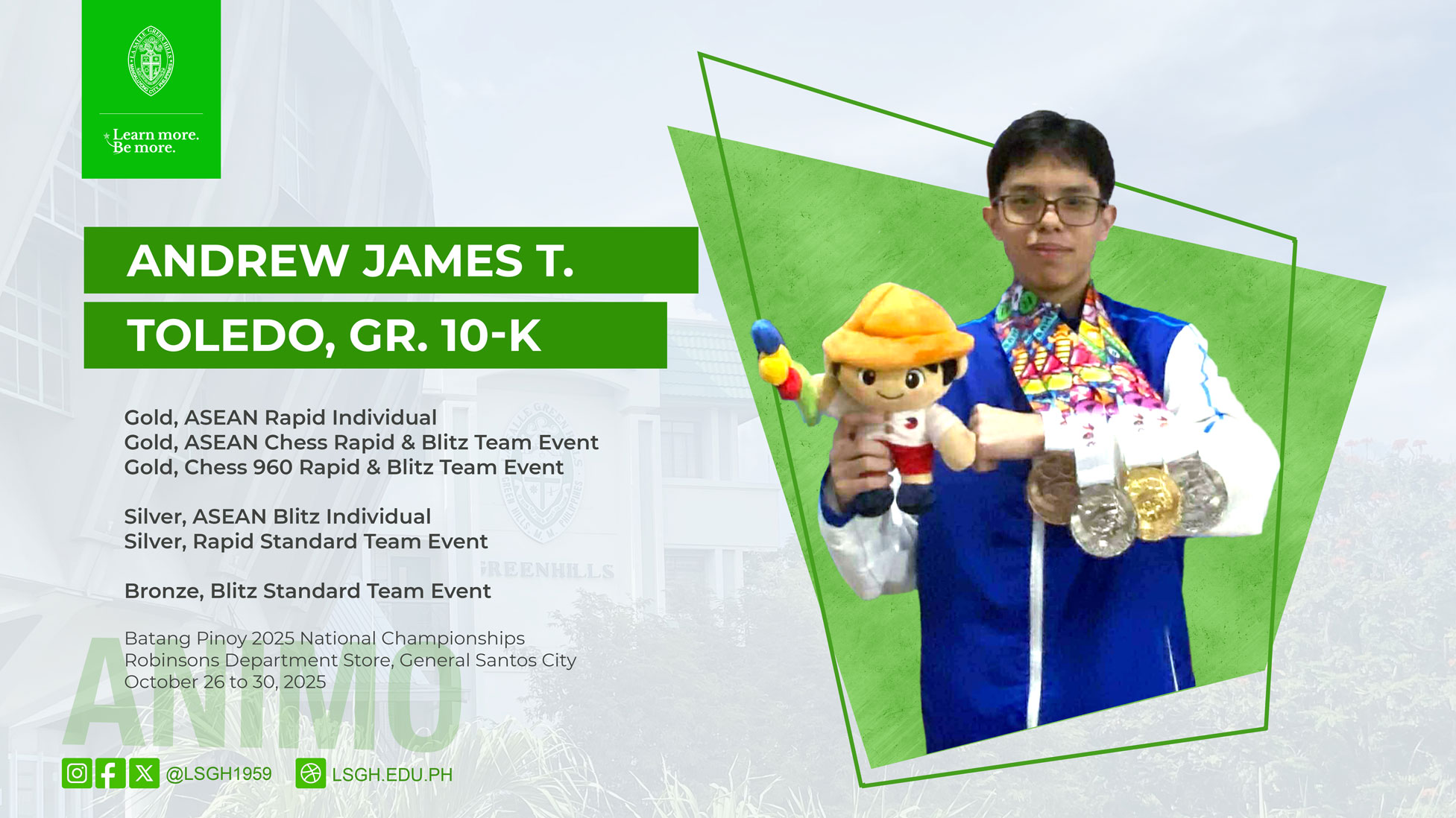 Toledo wins multiple medals at Batang Pinoy 2025 National Chess Championships