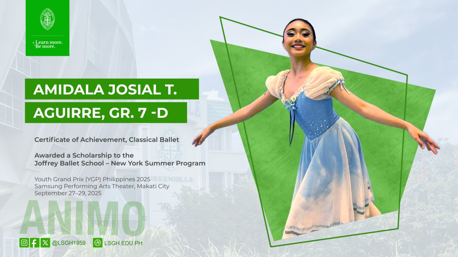 Aguirre bags prestigious Joffrey Ballet School scholarship