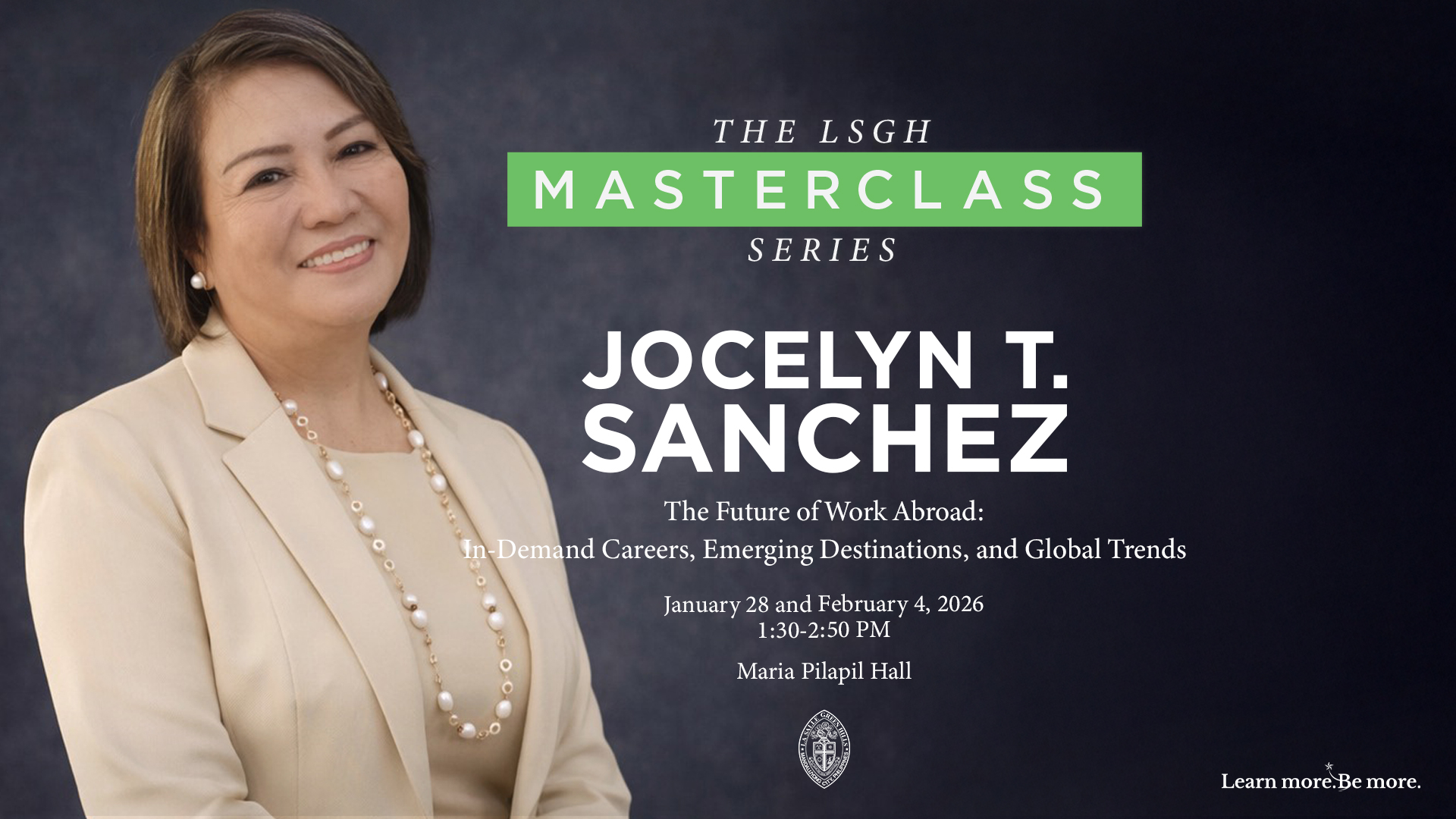 LSGH Masterclass Series presents: The Future of Work Abroad