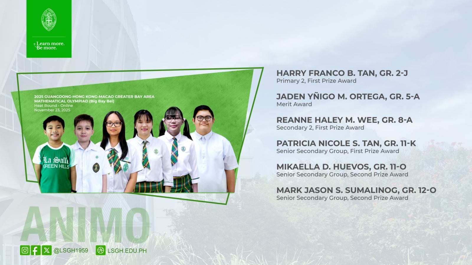 LSGH students shine at the at the 2025 Big Bay Bei (BBB) Heat Round