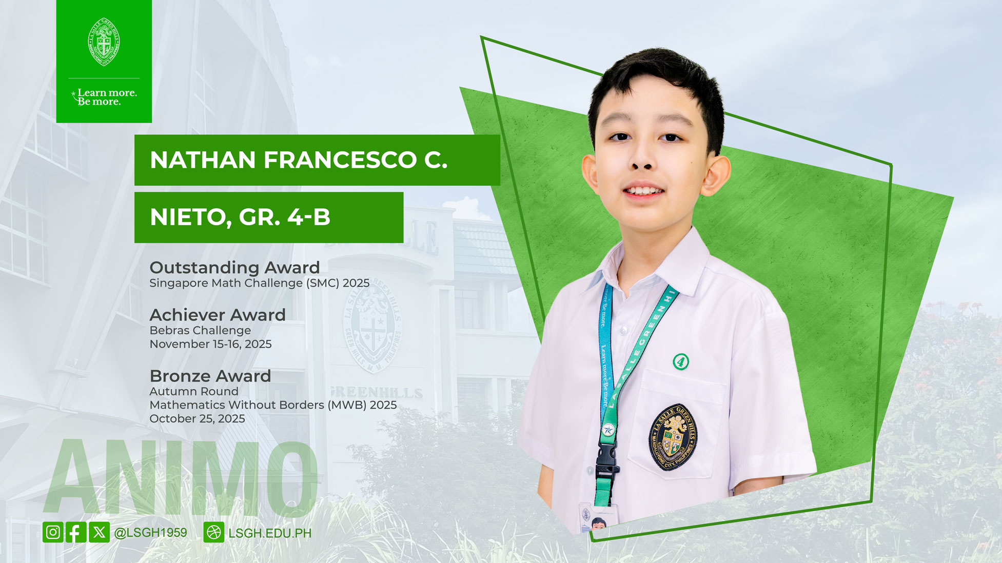 Nieto clinches top honors in world-class math competitions