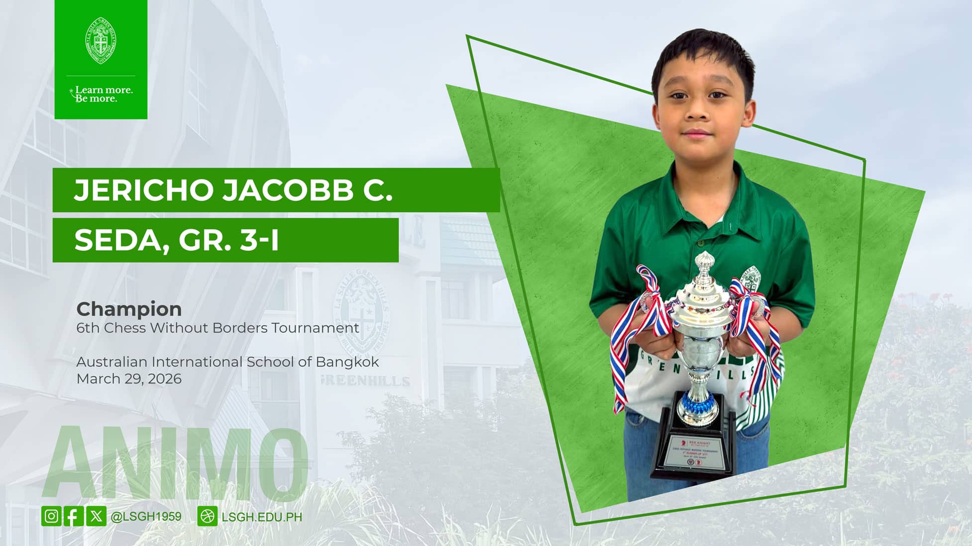 Seda bags championship at the 6th Chess Without Borders Tournament
