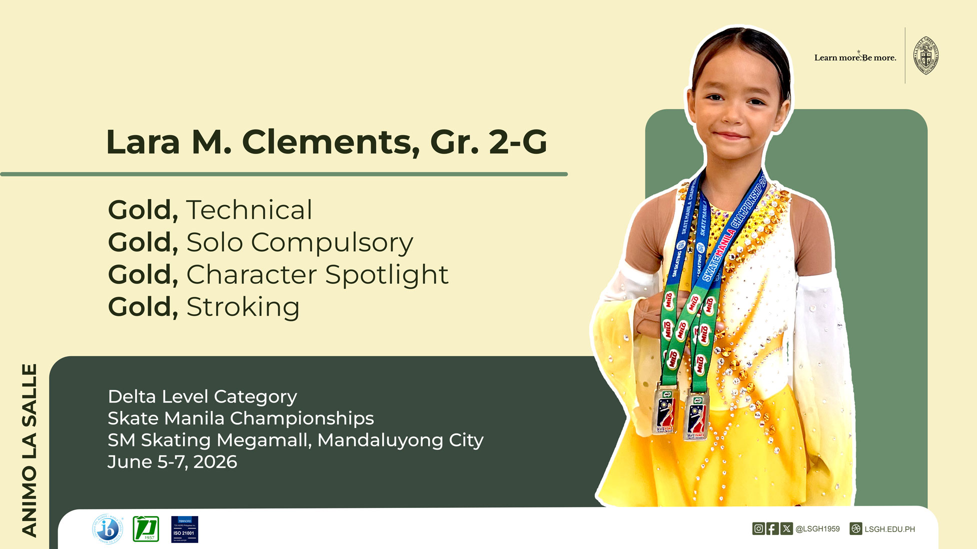 Clements sweeps four gold awards at Skate Manila Championships 2026