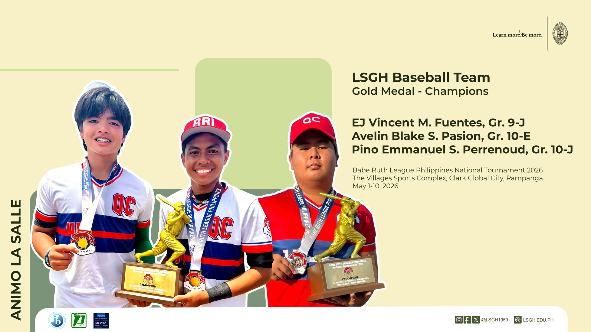 Fuentes, Pasion, and Perrenoud advance to Babe Ruth League World Series
