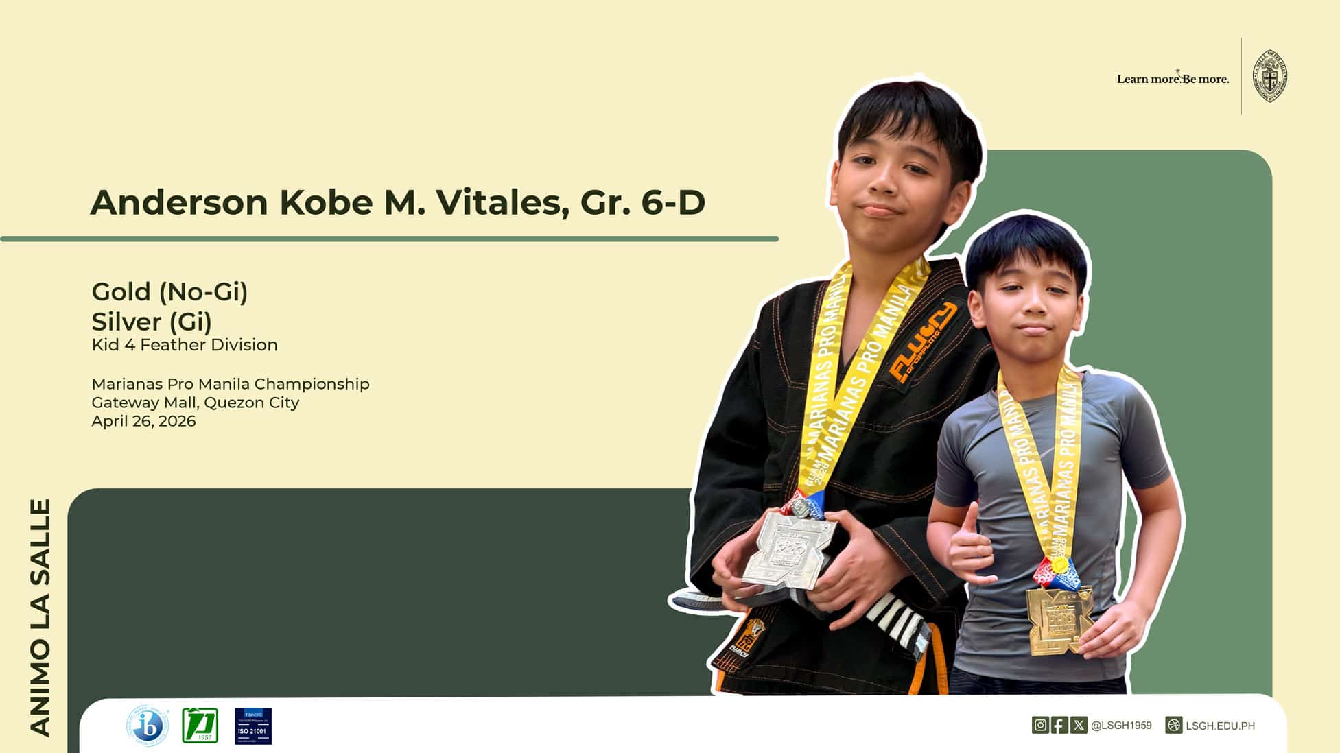 Gold and silver triumph for Vitales at Marianas Pro 2026