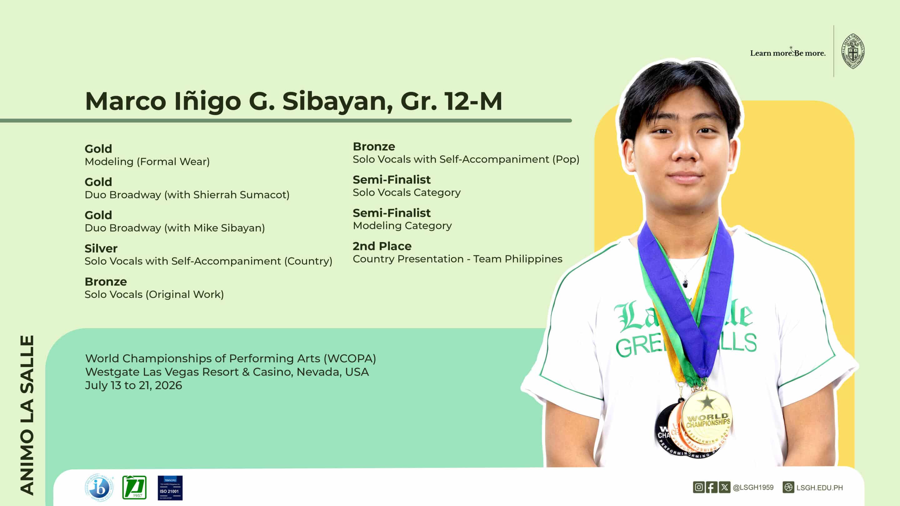 On the Global Stage: Marco Sibayan at WCOPA 2026