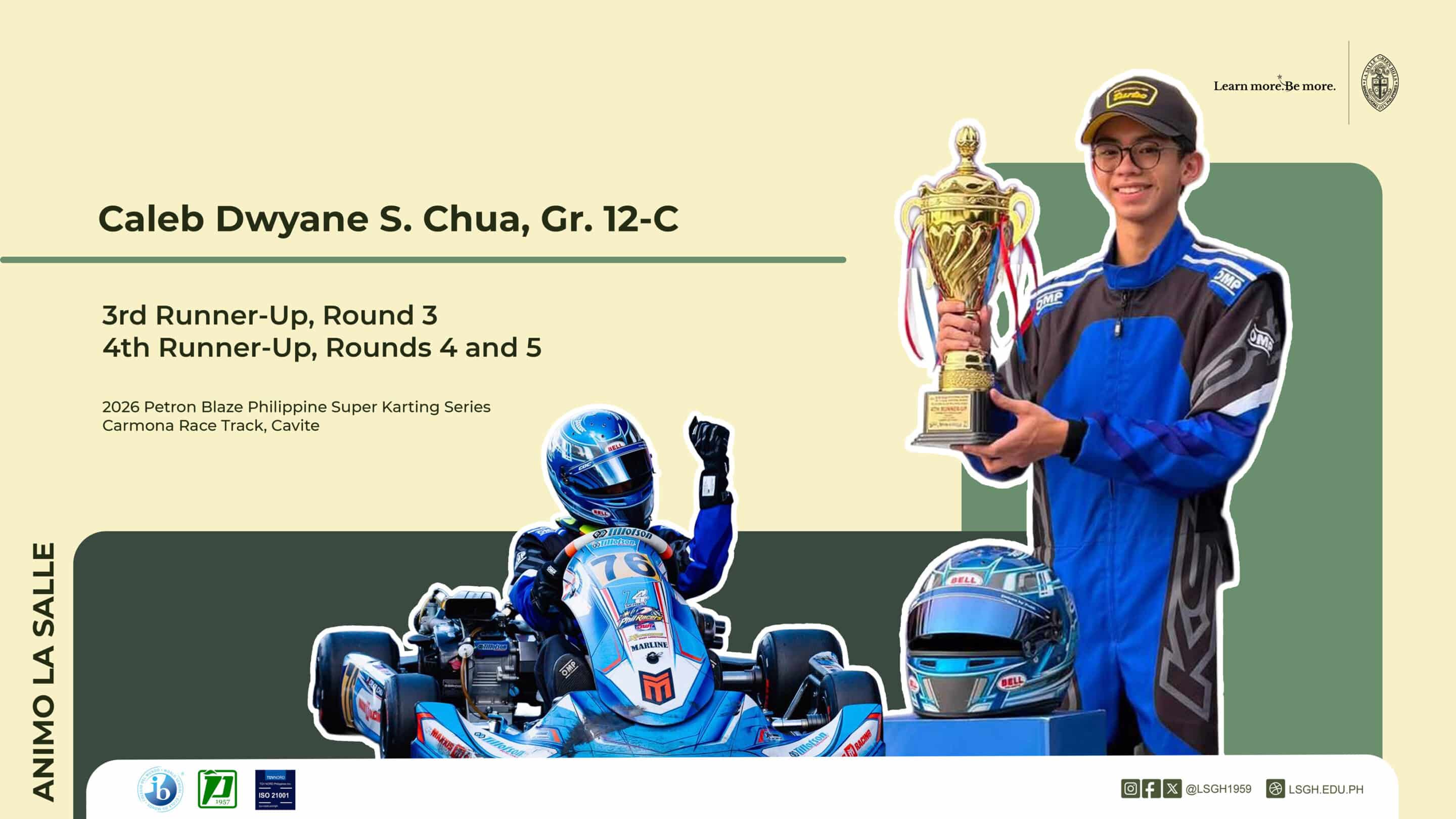 Caleb Chua Makes His Mark on the Track