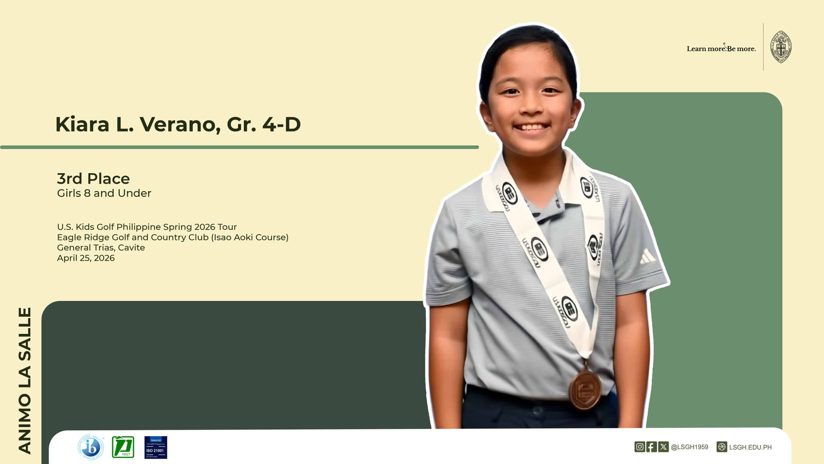 Kiara Verano Shines on the Fairways