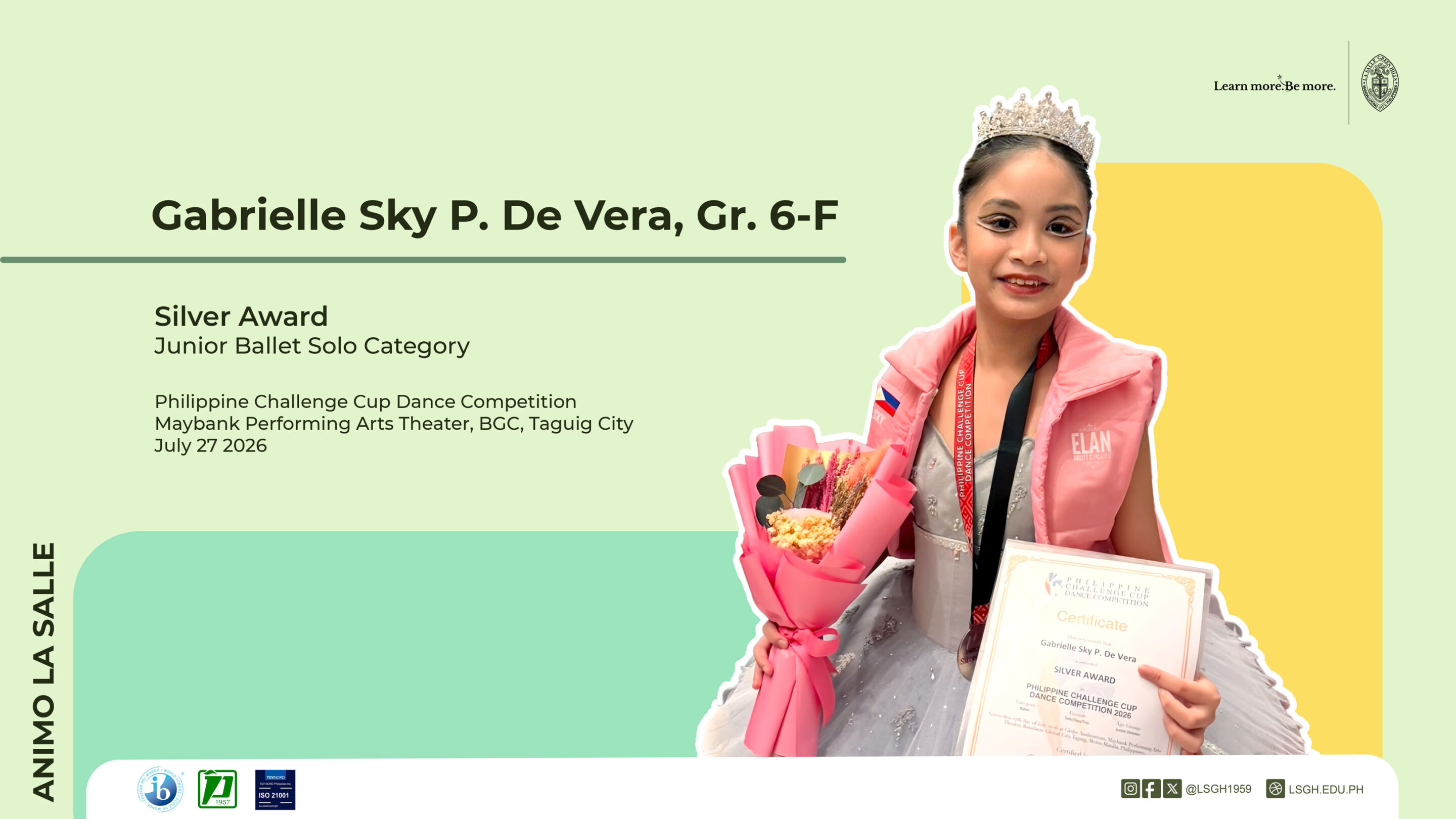 A Silver Milestone for Gabrielle De Vera