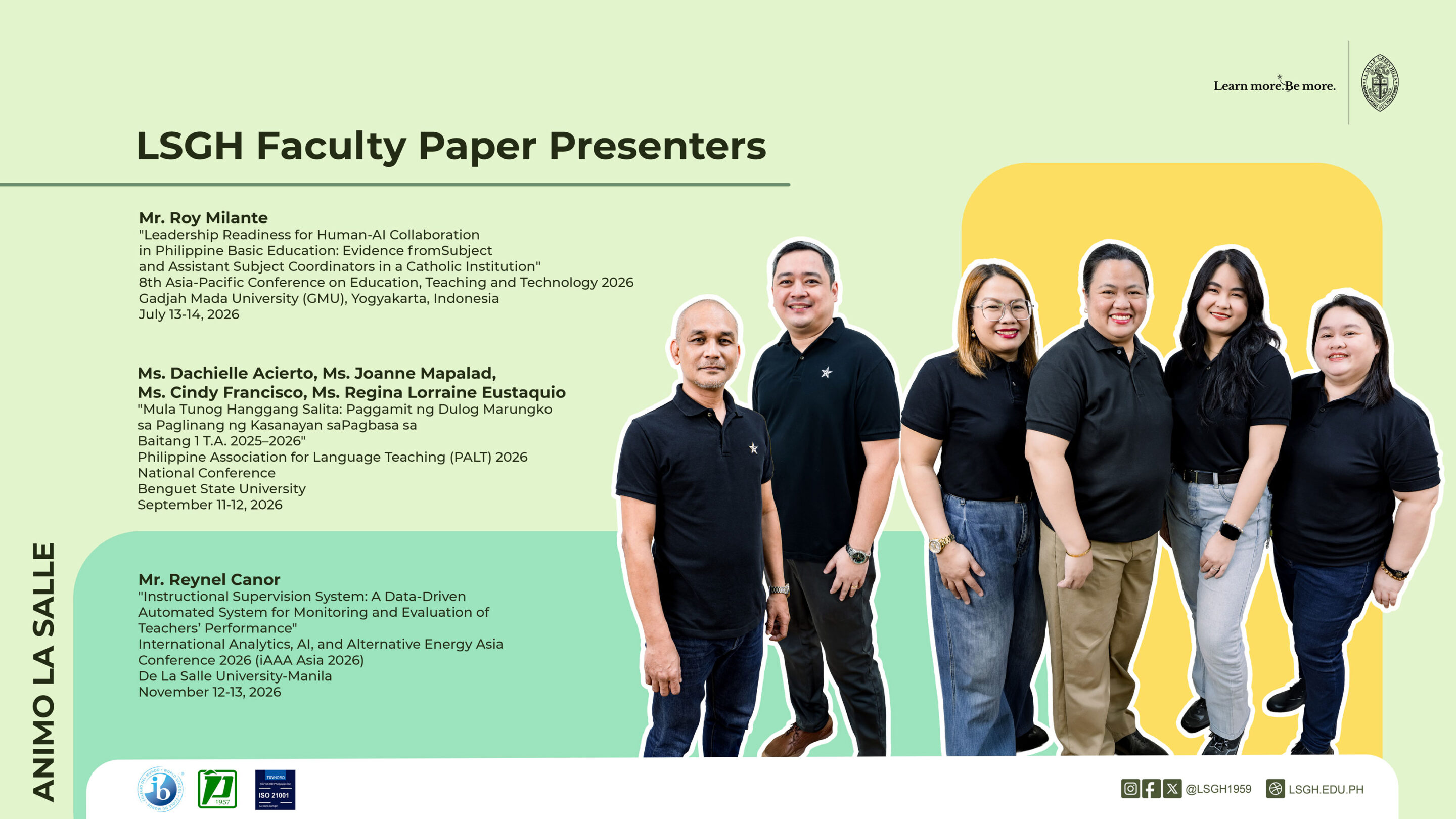LSGH Educators Advance Learning Through Research and Academic Presentations